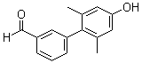 structure of CAS# 805250-31-1, 4'-Hydroxy-2',6'-dimethyl-[1,1'-biphenyl]-3-carboxaldehyde;4'-Hydroxy-2',6'-dimethylbiphenyl-3-carboxaldehyde