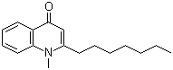 structure of CAS# 80554-58-1, Schinifoline;2-Heptyl-1-methyl-4(1H)-quinolinone