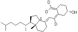 Vitamin D3-[6,19,19]-d<sub>3</sub> molecular structure (CAS 80666-48-4)