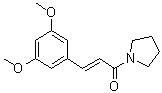 结构式 CAS# 807372-38-9, (2E)-3-(3,5-二甲氧基苯基)-1-(1-吡咯烷基)-2-丙烯-1-酮