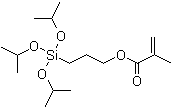 结构式 CAS# 80750-05-6, 2-甲基-2-丙烯酸 3-[三异丙氧基硅烷基]丙酯