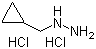 结构式 CAS# 809282-61-9, (环丙基甲基)肼盐酸盐