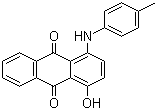 structure of CAS# 81-48-1, Solvent Violet 13;1-Hydroxy-4-[(4-methylphenyl)amino]-9,10-anthracenedione; Alizurine Purple SS; C.I. 60725; Disperse Blue 72; Solvent Blue 90