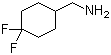 structure of CAS# 810659-05-3, (4,4-Difluorocyclohexyl)methylamine;1-(Aminomethyl)-4,4-difluorocyclohexane