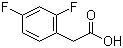 结构式 CAS# 81228-09-3, 2,4-二氟苯乙酸