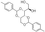 structure of CAS# 81541-12-0, 1,3:2,4-Bis-O-(4-methylbenzylidene)-D-sorbitol;1,3:2,4-Bis-O-(4-methylbenzylidene)sorbitol; 1,3:2,4-Bis-O-(p-methylbenzylidene)-D-sorbitol; 1,3:2,4-Di(4-methylbenzylidene)-D-sorbitol; 1,3:2,4-Di(p-methylbenzylidene)sorbitol; Di-p-methylbenzylidenesorbitol; Gel All MD; Gel All MD-CM 30G; Gel All MD-LM 30; Gel All MDR; Geniset MD; Irgaclear DM; Irgaclear DM-LO; Millad 3940; NA 98; NC 6; NC 6 (nucleation agent); TM 3