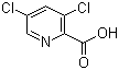 结构式 CAS# 81719-53-1, 3,5-二氯-2-吡啶甲酸