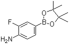 结构式 CAS# 819058-34-9, 4-氨基-3-氟苯硼酸频那醇酯