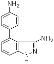 结构式 CAS# 819058-89-4, 4-(4-氨基苯基)-1H-吲唑-3-胺