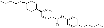 structure of CAS# 81929-44-4, 4-Pentylphenyl 4-(trans-4-pentylcyclohexyl)benzoate
