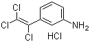 结构式 CAS# 81972-27-2, 3-(三氯乙烯基)苯胺盐酸盐