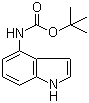 结构式 CAS# 819850-13-0, 1H-吲哚-4-氨基甲酸叔丁酯
