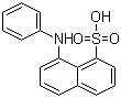 structure of CAS# 82-76-8, 8-Anilino-1-naphthalenesulfonic acid ;N-Phenyl-8-naphthylamine-1-sulfonic acid