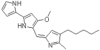 结构式 CAS# 82-89-3, 灵菌红素