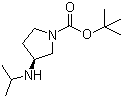 结构式 CAS# 820969-25-3, (3S)-3-(异丙基氨基)吡咯烷-1-甲酸叔丁酯