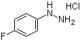 4-Fluorophenylhydrazine hydrochloride molecular structure (CAS 823-85-8)