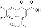 structure of CAS# 82419-35-0, Oxygen-fluorine acid;9,10-Difluoro-2,3-dihydro-3-methyl-7-oxo-7H-pyrido[1,2,3-de]-1,4-benzoxazine-6-carboxyllic acid