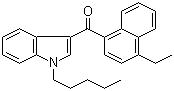 结构式 CAS# 824959-81-1, 4-乙基萘-1-基(1-戊基吲哚-3-基)甲酮