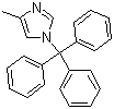 structure of CAS# 82594-80-7, 1-Triphenylmethyl-4-methylimidazole;4-Methyl-1-trityl-1H-imidazole; 4-Methyl-1-tritylimidazole