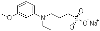 结构式 CAS# 82611-88-9, N-乙基-N-(3-磺丙基)-3-甲氧基苯胺钠盐