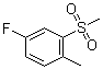 structure of CAS# 828270-66-2, 4-Fluoro-1-methyl-2-(methylsulfonyl)benzene