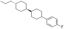 结构式 CAS# 82832-27-7, 反,反-4-(4-氟苯基)-4'-丙基联二环己烷