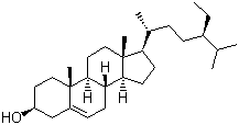 结构式 CAS# 83-46-5, beta-谷甾醇; 植物甾醇