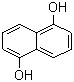 structure of CAS# 83-56-7, 1,5-Dihydroxy naphthalene;1,5-Dihydroxynaphthalene; Naphthalene-1,5-diol; 1,5-Naphthalenediol