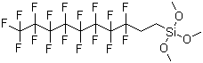 structure of CAS# 83048-65-1, 1H,1H,2H,2H-Perfluorodecyltrimethoxysilane;3,3,4,4,5,5,6,6,7,7,8,8,9,9,10,10,10-heptadecafluorodecyl(trimethoxy)silane