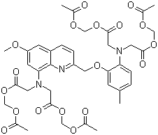 Quin-2 acetoxymethyl ester molecular structure (CAS 83104-85-2)