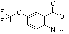 结构式 CAS# 83265-56-9, 2-氨基-5-(三氟甲氧基)苯甲酸