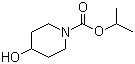 structure of CAS# 832715-51-2, Isopropyl 4-hydroxypiperidine-1-carboxylate;4-Hydroxypiperidine-1-carboxylic acid isopropyl ester; 4-Hydroxy-1-piperidinecarboxylic acid 1-methylethyl ester
