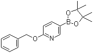 structure of CAS# 832735-54-3, 2-Benzyloxypyridine-5-boronic acid pinacol ester;2-Benzyloxy-5-pyridineboronic acid pinacol ester; 6-(Benzyloxy)pyridine-3-boronic acid pinacol ester; 6-Benzyloxypyridine-3-boronic acid, pinacol ester