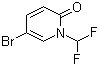 结构式 CAS# 832735-61-2, 5-溴-1-(二氟甲基)吡啶-2(1H)-酮