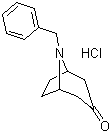 结构式 CAS# 83393-23-1, 8-(苯基甲基)-8-氮杂双环[3.2.1]辛-3-酮盐酸盐