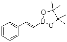structure of CAS# 83947-56-2, (E)-Phenylethenylboronic acid pinacol ester;4,4,5,5-Tetramethyl-2-((E)-2-phenylethenyl)-1,3,2-dioxaborolane; E-Styrylboronic acid pinacol ester; trans-beta-Styrylboronic acid pinacol ester