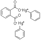 structure of CAS# 84-70-8, Bis(phenylmercuric) phthalate;Bis(phenylmercury) phthalate; Mersolite 37; NSC 4816; Phenylmercuric phthalate; (Phthaloyldioxy)bis[phenylmercury]