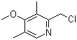 structure of CAS# 84006-10-0, 2-(Chloromethyl)-3,5-dimethyl-4-methoxypyridine;2-(Chloromethyl)-4-methoxy-3,5-dimethylpyridine