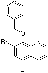 structure of CAS# 84165-50-4, 8-Benzyloxy-5,7-dibromoquinoline;5,7-Dibromo-8-(phenylmethoxy)quinoline