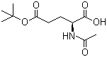结构式 CAS# 84192-88-1, N-乙酰基-L-谷氨酸 5-叔丁酯