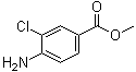 structure of CAS# 84228-44-4, 3-Chloro-4-aminobenzoic acid methyl ester;4-Amino-3-chlorobenzoic acid methyl ester; Methyl 4-amino-3-chlorobenzoate