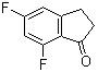 structure of CAS# 84315-25-3, 5,7-Difluoro-2,3-dihydro-1H-indene-1-one;5,7-Difluoroindan-1-one