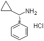 结构式 CAS# 844470-80-0, (aS)-alpha-环丙基苯甲胺盐酸盐