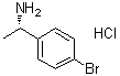 结构式 CAS# 84499-77-4, (S)-4-溴-alpha-甲基苯甲胺盐酸盐