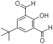structure of CAS# 84501-28-0, 4-tert-Butyl-2,6-diformylphenol;5-(tert-Butyl)-2-hydroxyisophthalaldehyde