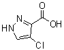 structure of CAS# 84547-87-5, 4-Chloro-1H-pyrazole-3-carboxylic acid;4-Chloro-3-pyrazolecarboxylic acid