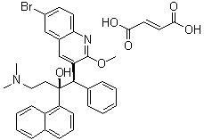 结构式 CAS# 845533-86-0, 贝达喹啉富马酸盐
