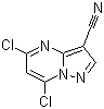 结构式 CAS# 845895-95-6, 5,7-二氯吡唑并[1,5-a]嘧啶-3-甲腈