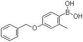 structure of CAS# 847560-49-0, 4-Benzyloxy-2-methylphenylboronic acid;(4-Benzyloxy-2-methyl)benzeneboronic acid
