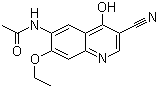 structure of CAS# 848133-75-5, 3-Cyano-7-ethoxy-4-hydroxy-6-(acetylamino)quinoline